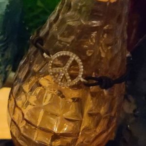 Fossil Peace Sign Bracelet